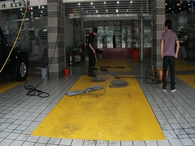 洗车房玻璃钢格栅案例图片2